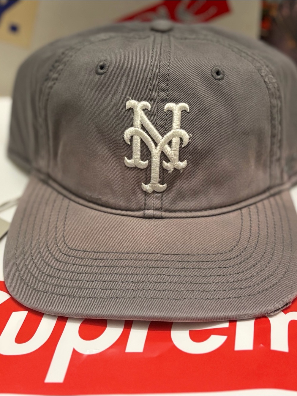 KITH & '47 FOR THE MLB NEW YORK METS WASHED CONCRETE GREY Size M